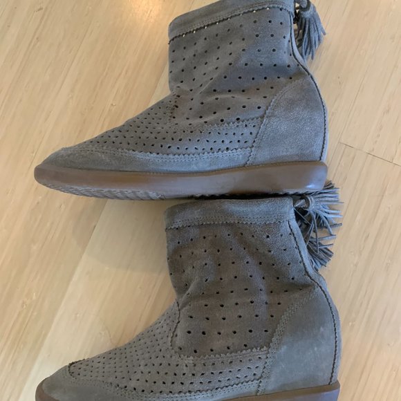 Isabel Marant Suede Wedge Bootie Size 39 - Picture 4 of 7
